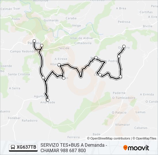 XG637TB bus Line Map