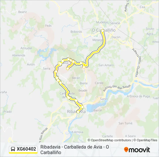 XG60402 Bus Line Map