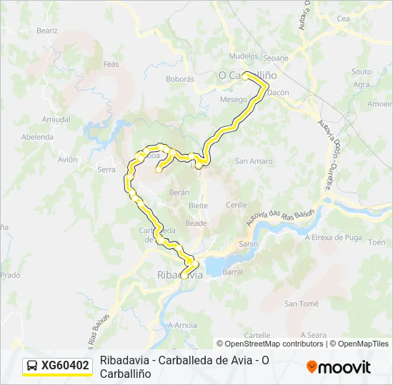 XG60402 Bus Line Map