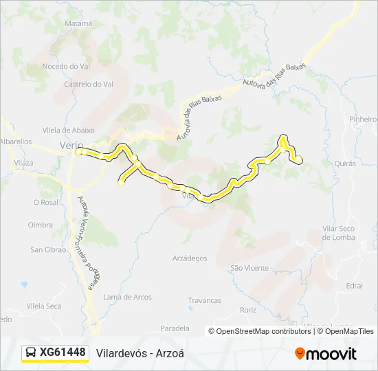 XG61448 Bus Line Map