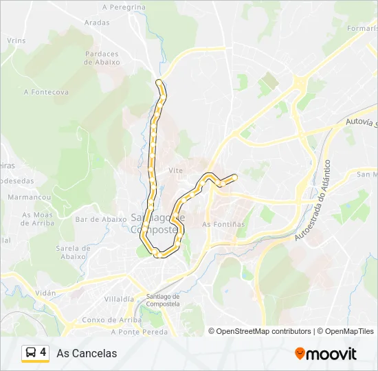 4 Bus Line Map
