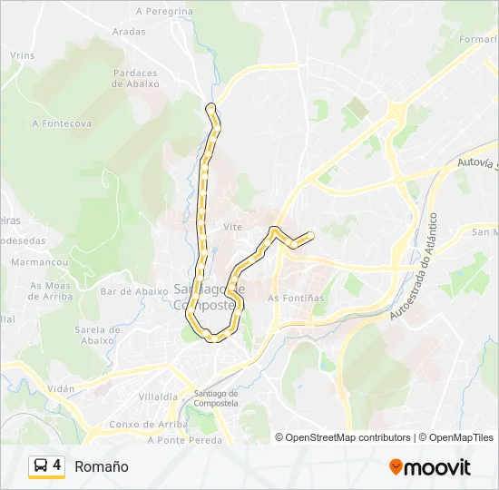 4 Bus Line Map