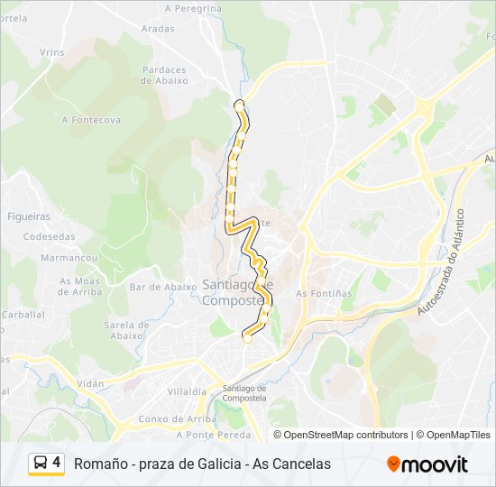 4 bus Line Map