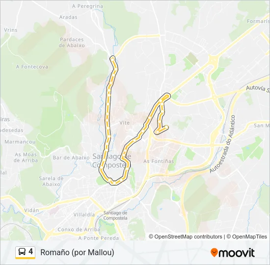 4 Bus Line Map