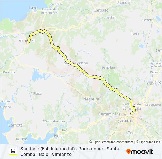 XG811-10/11/12 bus Mapa de línia