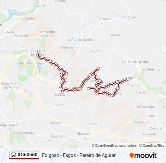 XG60560 bus Line Map