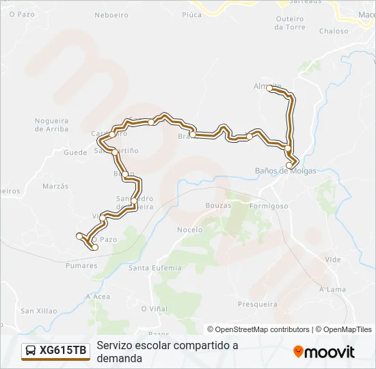 XG615TB Bus Line Map