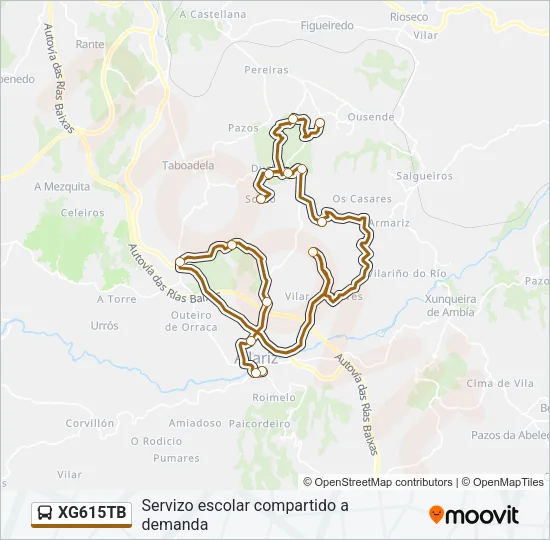 XG615TB Bus Line Map