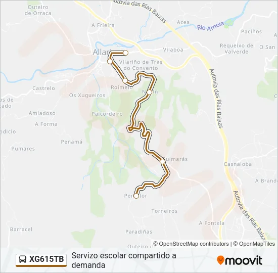 XG615TB Bus Line Map