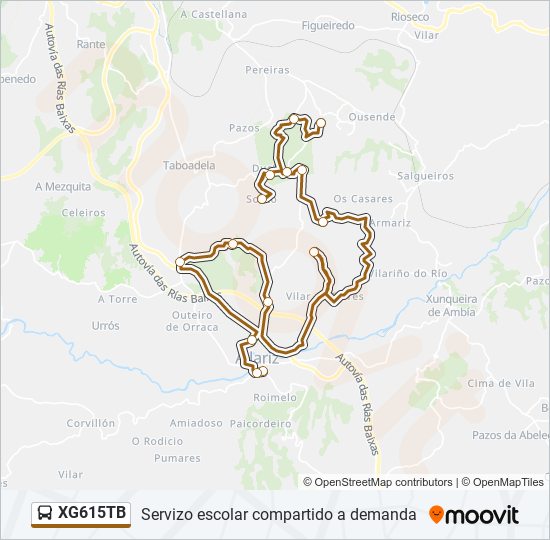 XG615TB bus Line Map