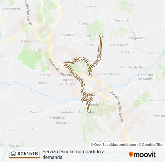XG615TB Bus Line Map