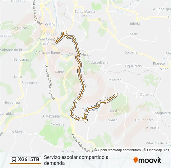 XG615TB Bus Line Map
