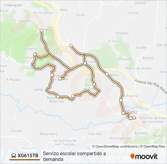 XG615TB Bus Line Map