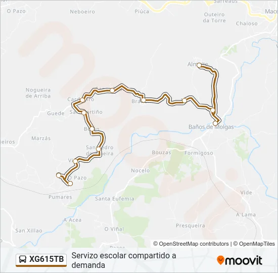 XG615TB Bus Line Map