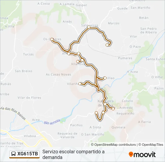 XG615TB Bus Line Map