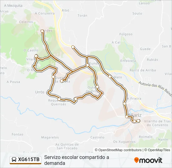 XG615TB Bus Line Map