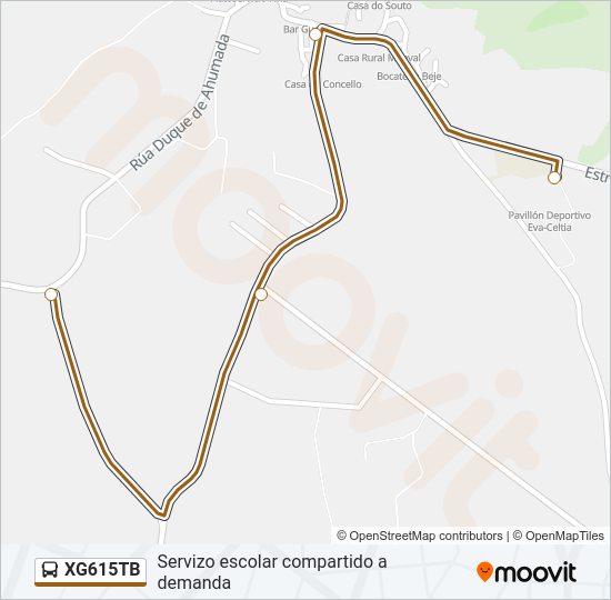 XG615TB bus Line Map