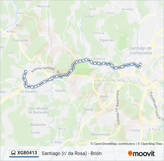 XG80413 Bus Line Map