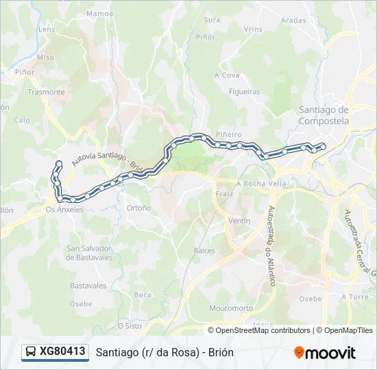 XG80413 Bus Line Map