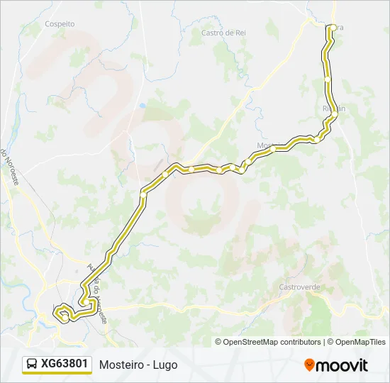 XG63801 Bus Line Map