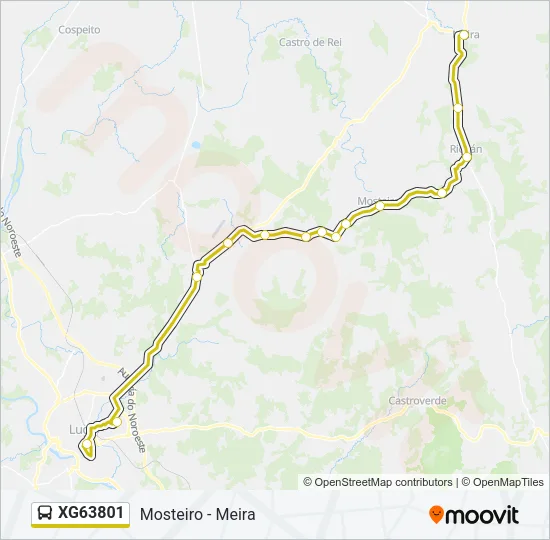 XG63801 Bus Line Map