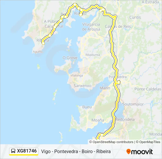 XG81746 Bus Line Map