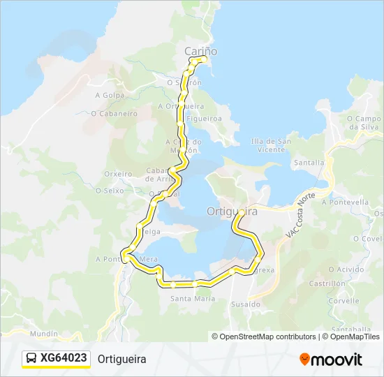 XG64023 Bus Line Map