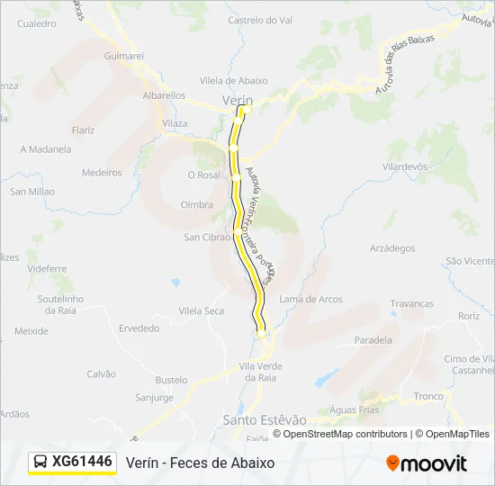 XG61446 Bus Line Map