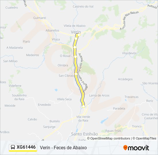 XG61446 bus Line Map