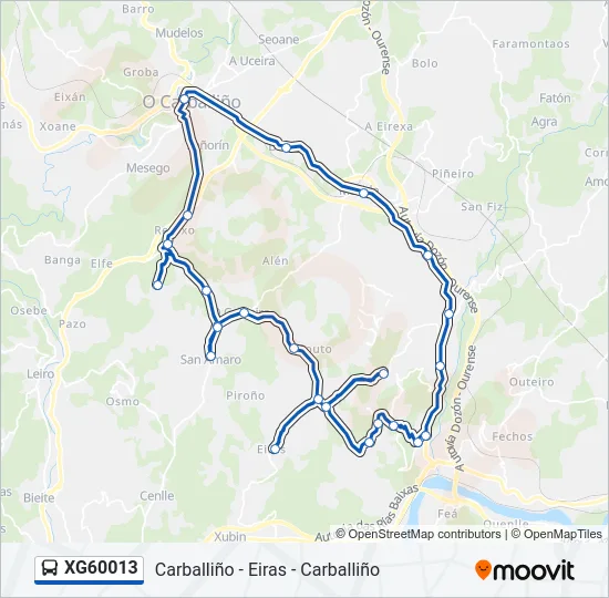 XG60013 Bus Line Map