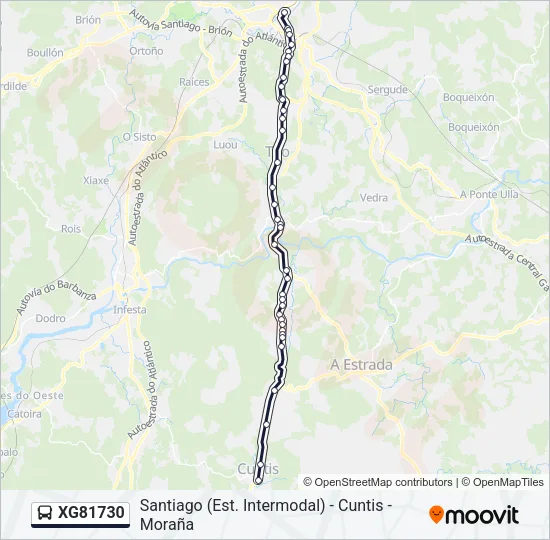 XG81730 Bus Line Map