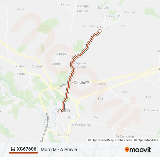 XG67606 Bus Line Map