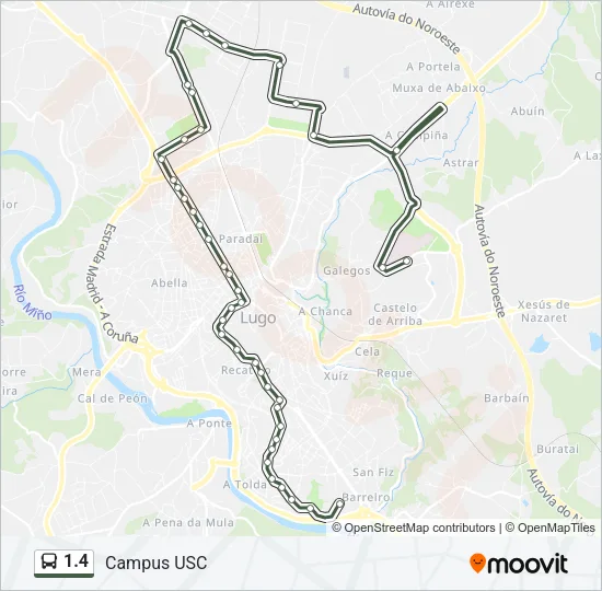 1.4 Bus Line Map
