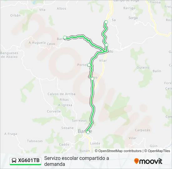 XG601TB  Line Map