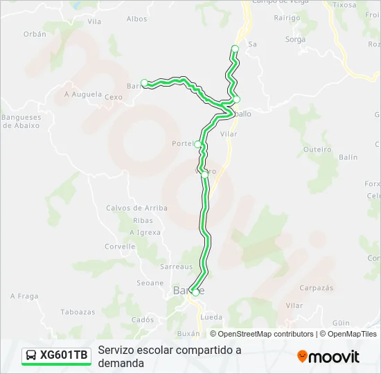 XG601TB  Line Map