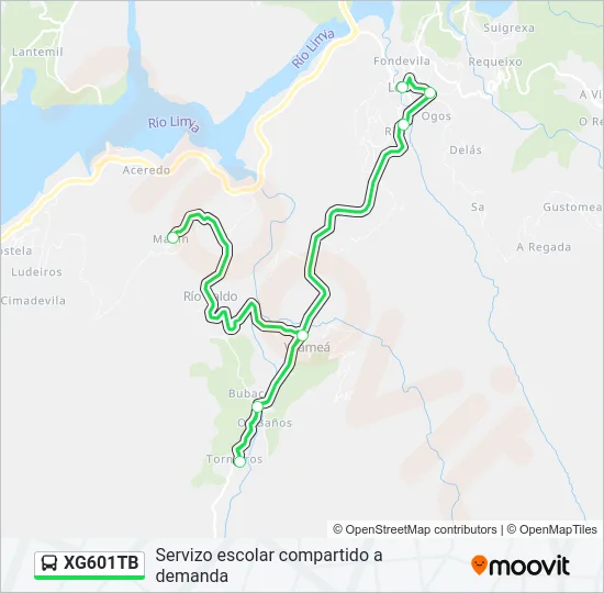 XG601TB  Line Map