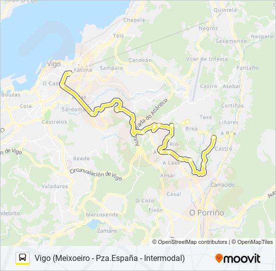 XG62101/2/3 bus Line Map