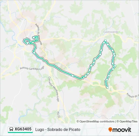 XG63405 Bus Line Map