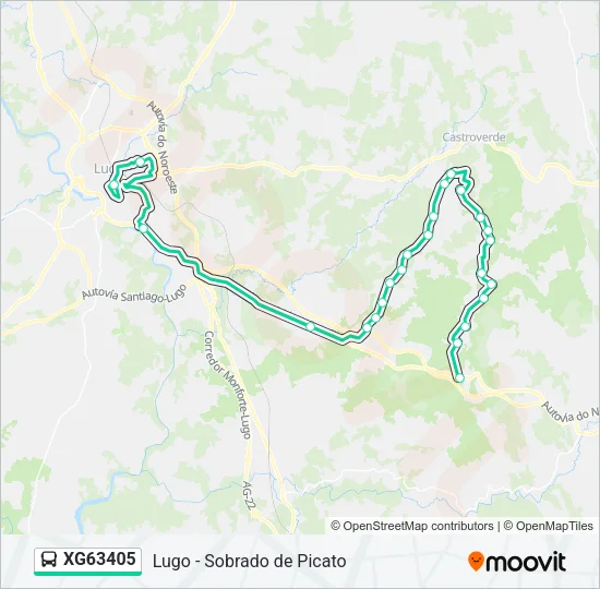 XG63405 Bus Line Map