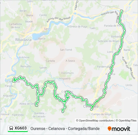 XG603  Line Map