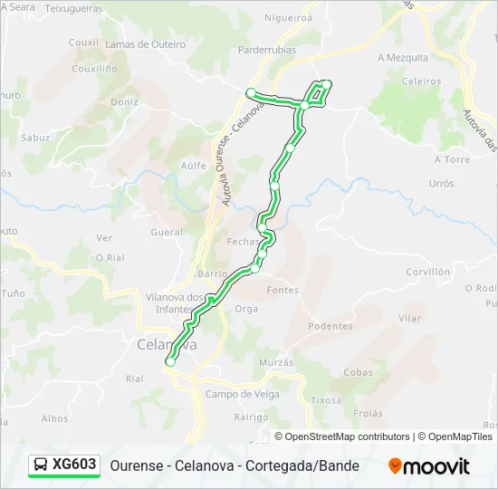 XG603  Line Map