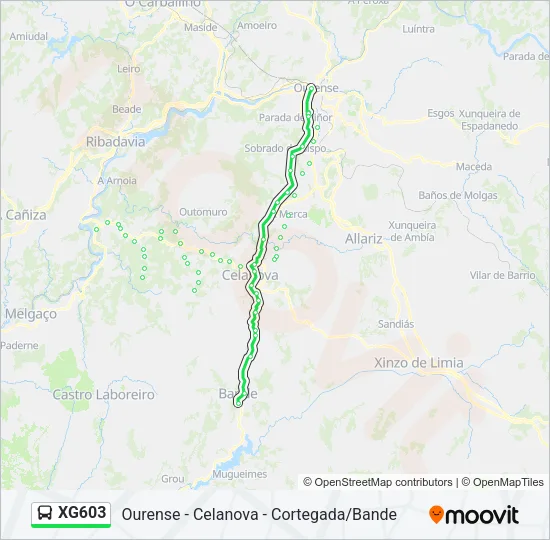 XG603  Line Map