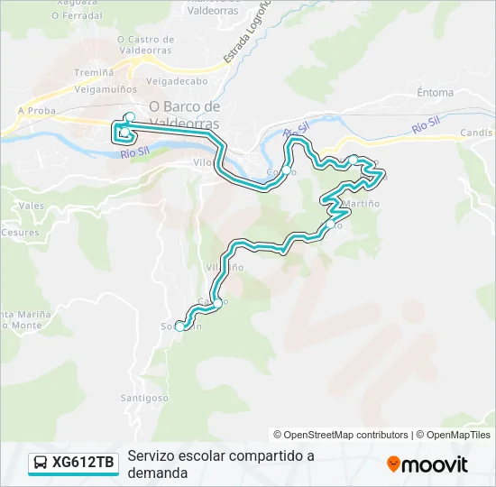 XG612TB Bus Line Map