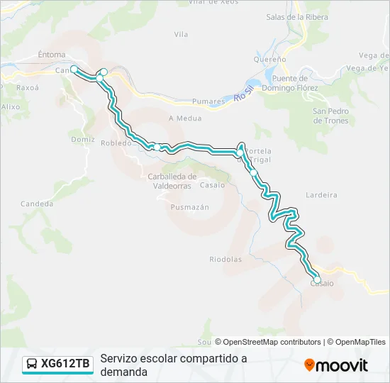 XG612TB Bus Line Map