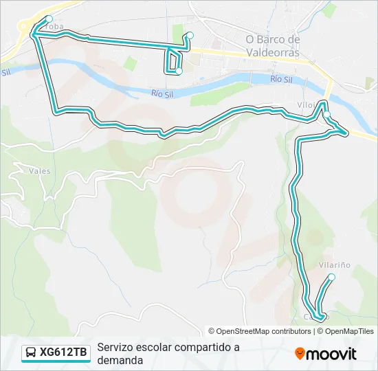 XG612TB Bus Line Map