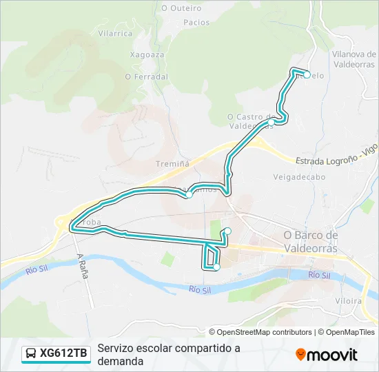 XG612TB Bus Line Map