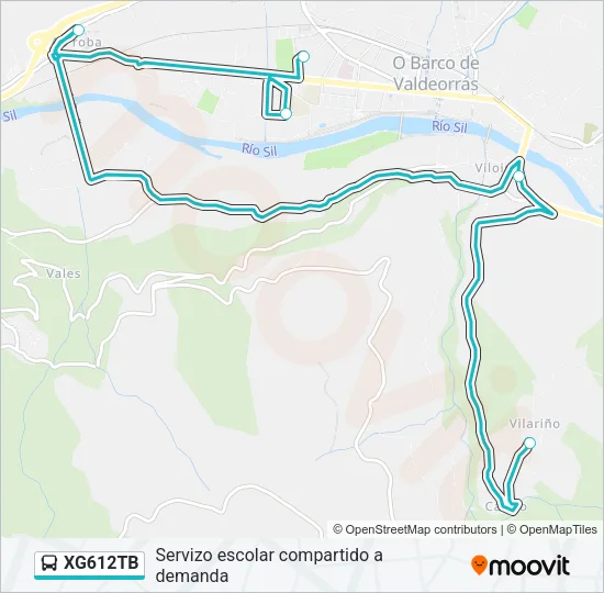 XG612TB Bus Line Map