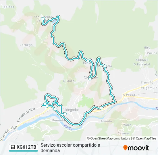 XG612TB Bus Line Map