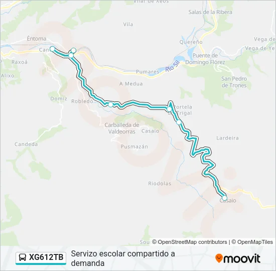 XG612TB Bus Line Map