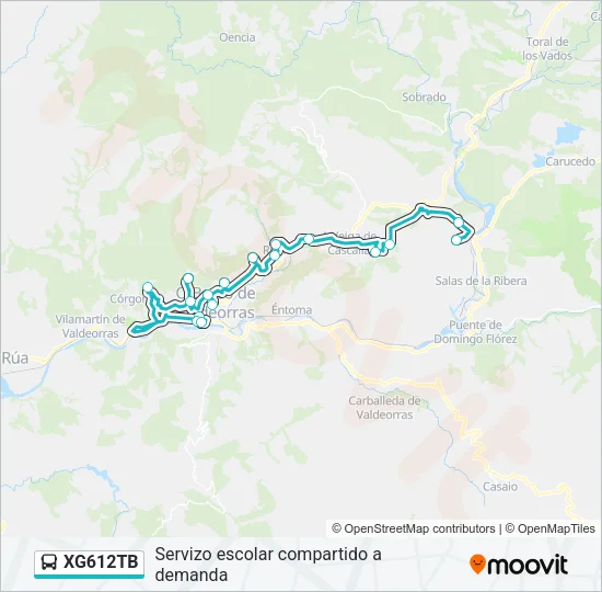XG612TB Bus Line Map